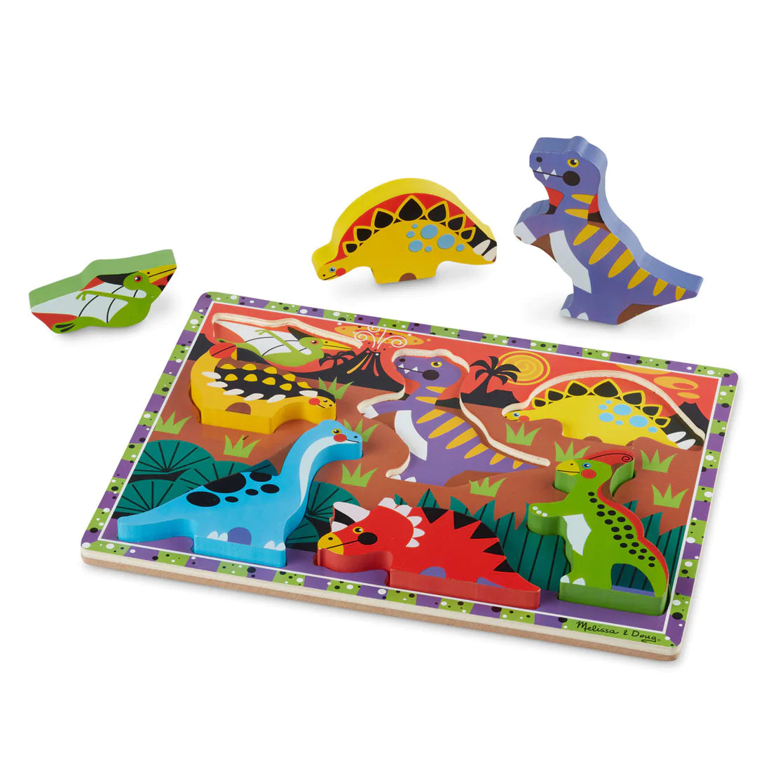 Chunky Puzzle- Dinosaurs 7 Pieces - Lake Norman Gifts
