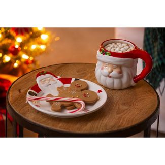 Cookies for Santa Gift Set with Plate and 18 oz Cup - Lake Norman Gifts