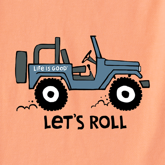 Life is Good Boys Tee, Canyon Orange (Size S)