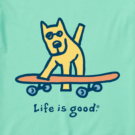 Life Is Good Boys Tee, Spearmint Green (Size Small)