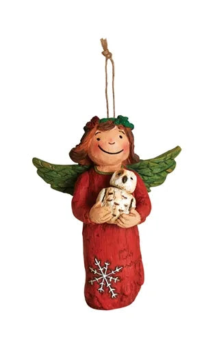 Winter Peace Angel Hanging Ornament
