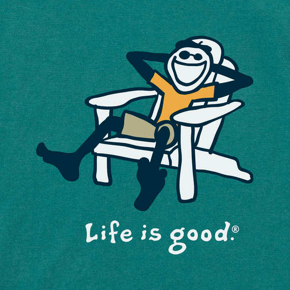 Life Is Good Men's Tee, Spruce Green (Size XXL)