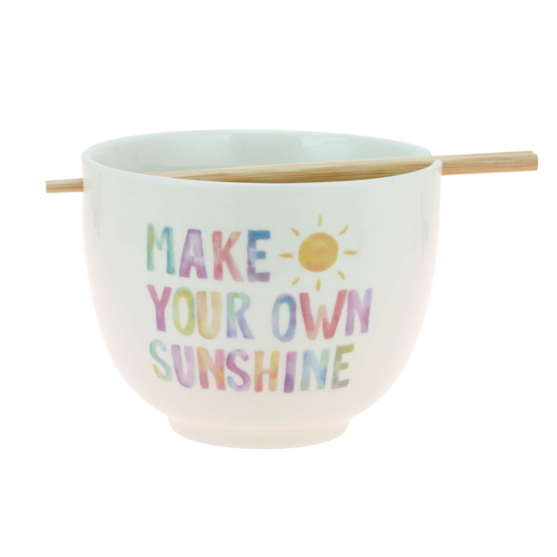 Sunshine Ramen Bowl With Chopsticks - Lake Norman Gifts