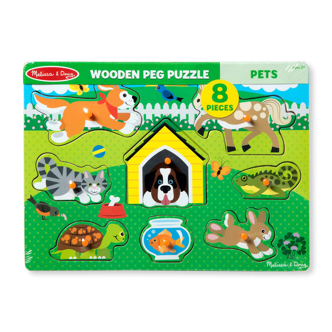 Pets- Wooden Peg Puzzle