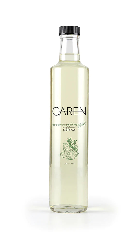 Caren Homekeeping Dish Soap - Rosemary Pineapple - 18oz - Lake Norman Gifts