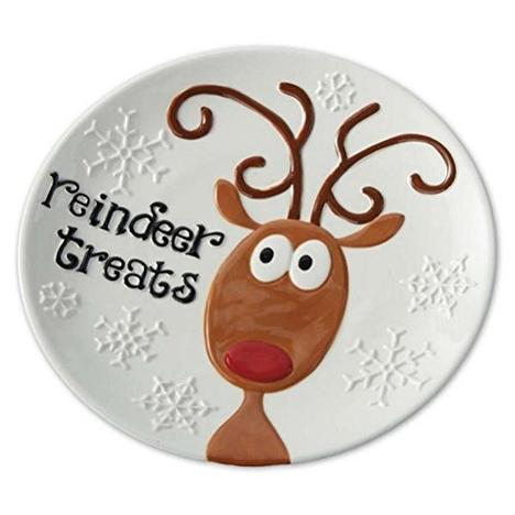 Reindeer Treats Plate - Lake Norman Gifts