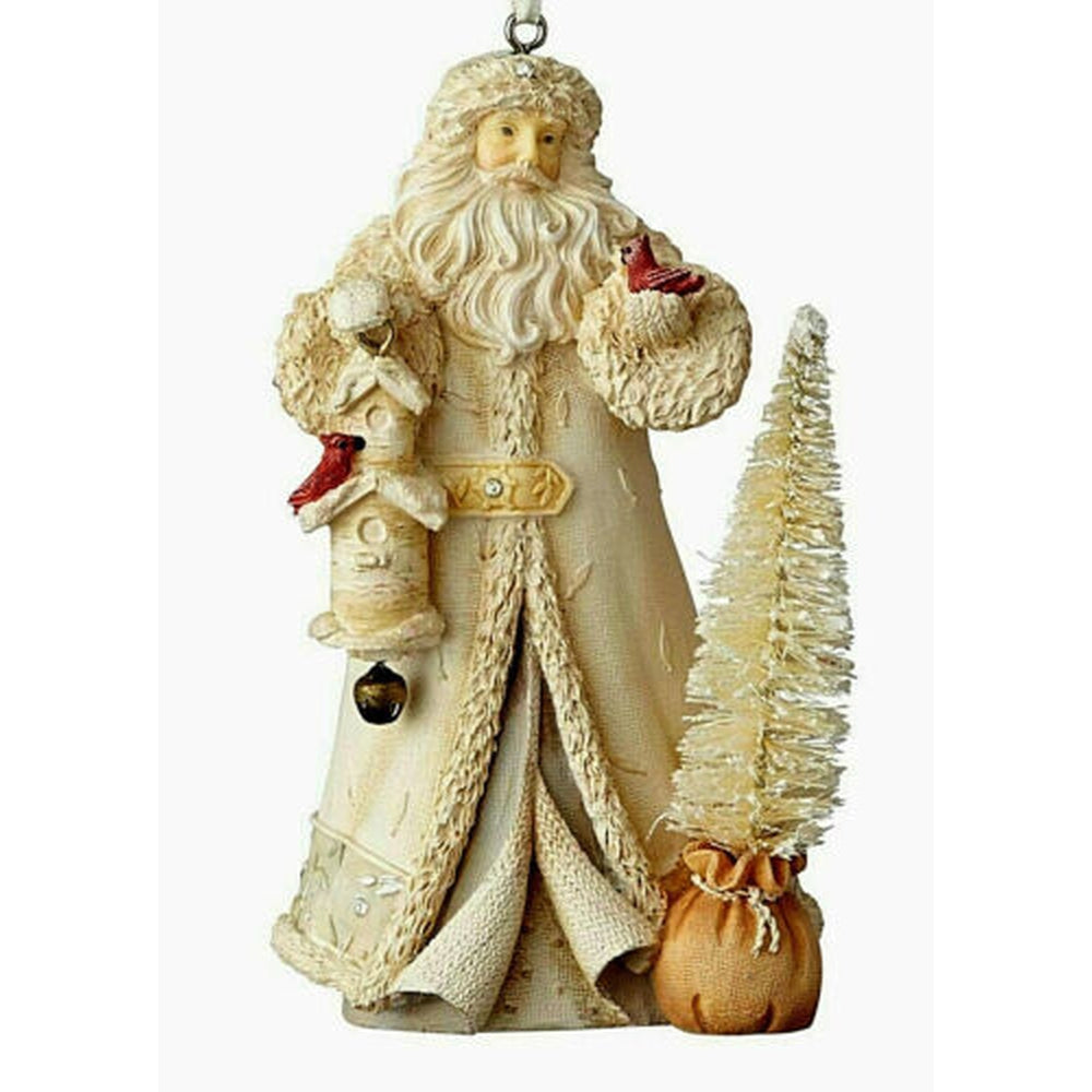 Santa with Birdhouse Ornament - Lake Norman Gifts
