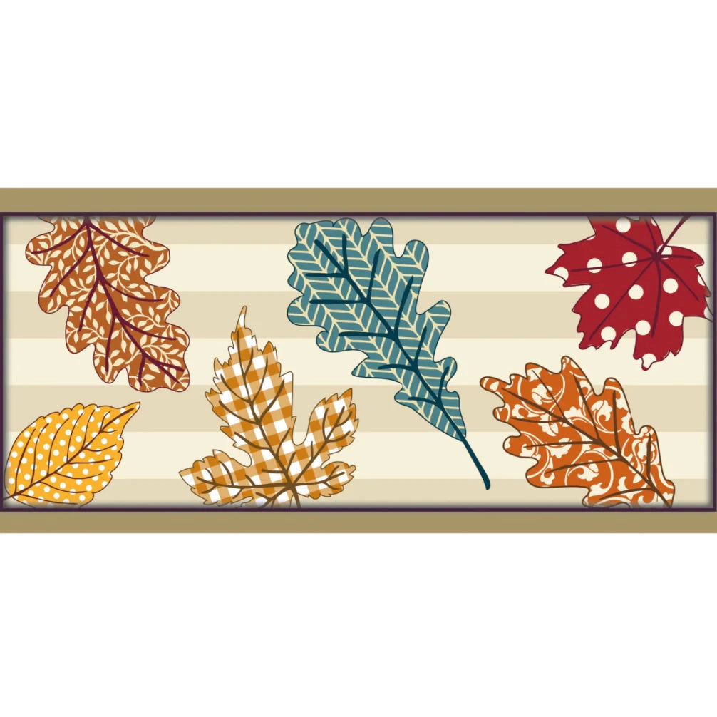 Patterned Leaves Sassafras Switch Mat - Lake Norman Gifts