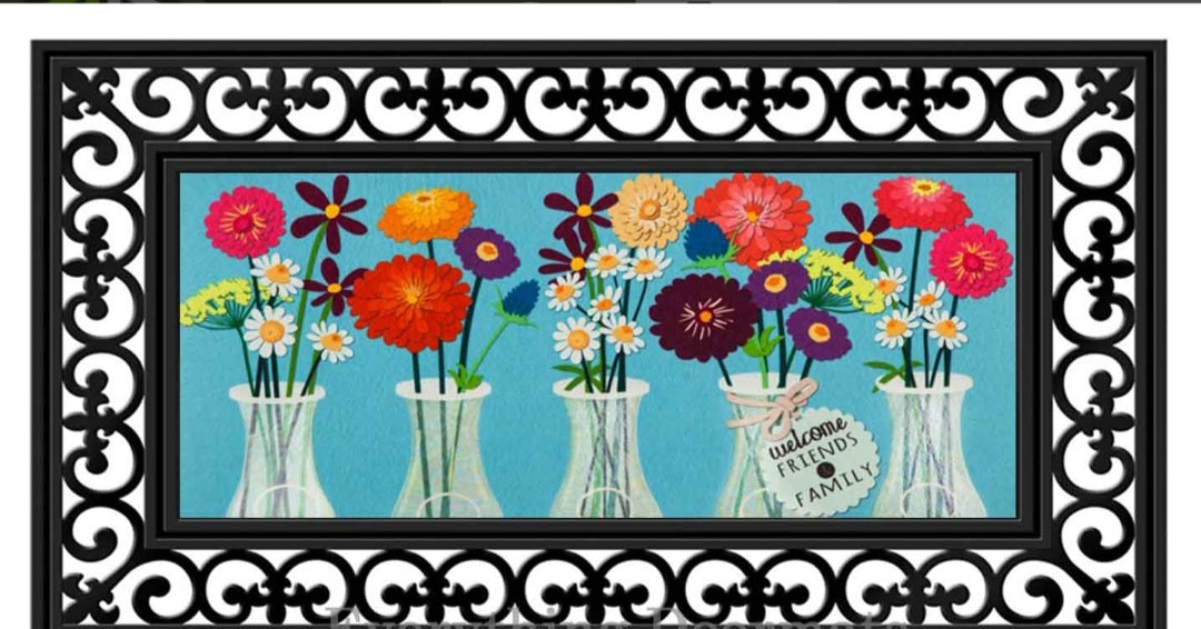 Floral Milk Bottles Sassafras Switch Mat