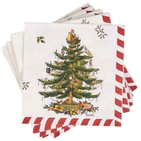20 count Christmas Tree Beverage Napkins - Lake Norman Gifts