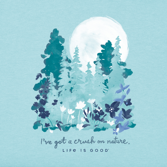 Life Is Good Women's Tee, Beach Blue (Size S)