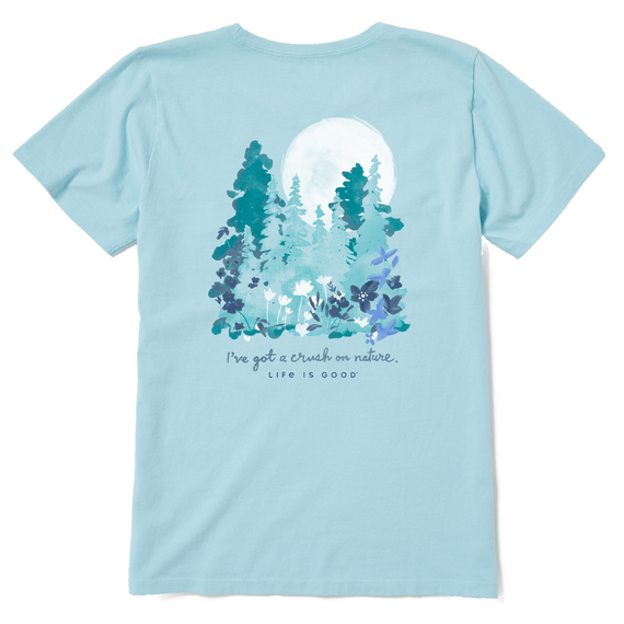 Life Is Good Women's Tee, Beach Blue (Size XL)