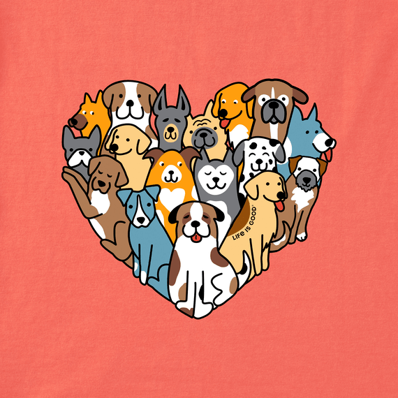 Life Is Good Women's Tee, Mango Orange (Size S)