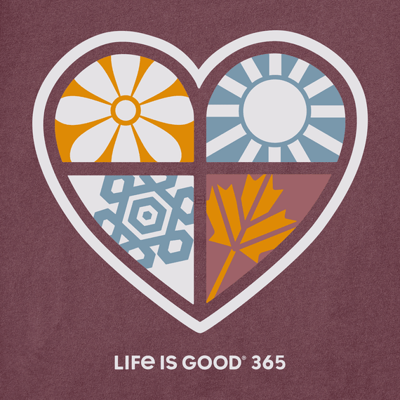 Life Is Good Women's Tee, Mahogany Brown (Size M)