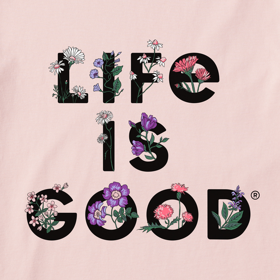 Life Is Good Women's Tee, Himalayan Pink (Size XXXL)