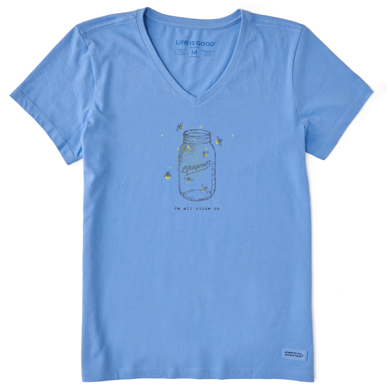 Women's Shine on Firefly Jar Short Sleeve - Lake Norman Gifts