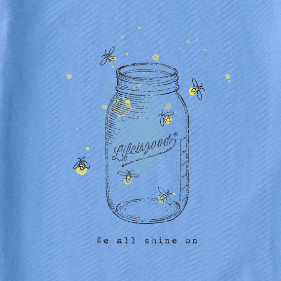 Life Is Good Women's Tee, Cornflower Blue (Size M)