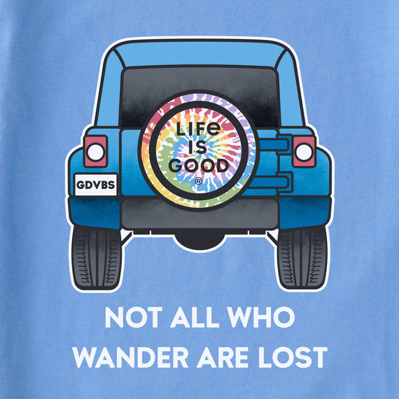 Life Is Good Women's Tee, Cornflower Blue (Size XL)