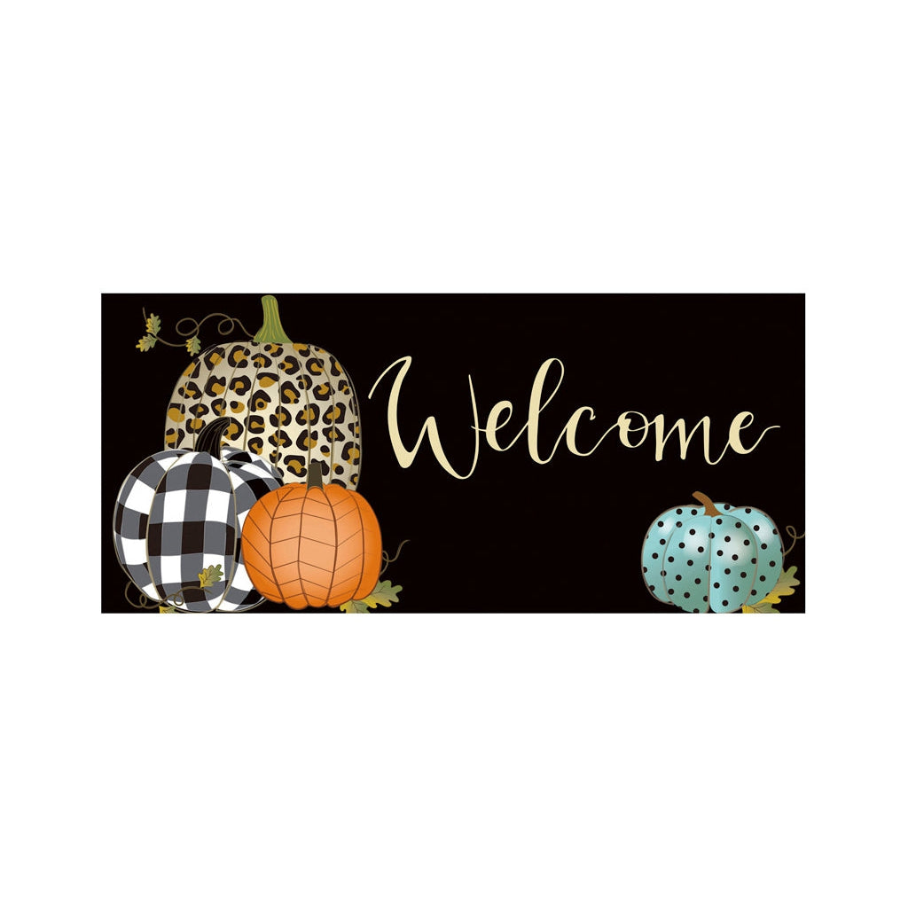 Mixed Print Pumpkins Sassafras Switch Mat - Lake Norman Gifts