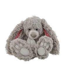 Large Grey Rabbit with Scarf - Lake Norman Gifts