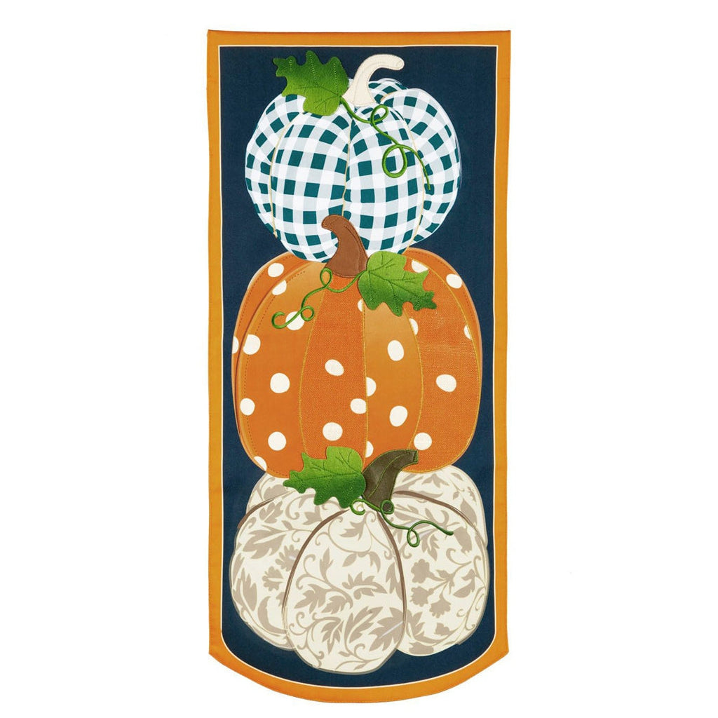 Patterned Pumpkins Everlasting Impressions Textile Decor - Lake Norman Gifts