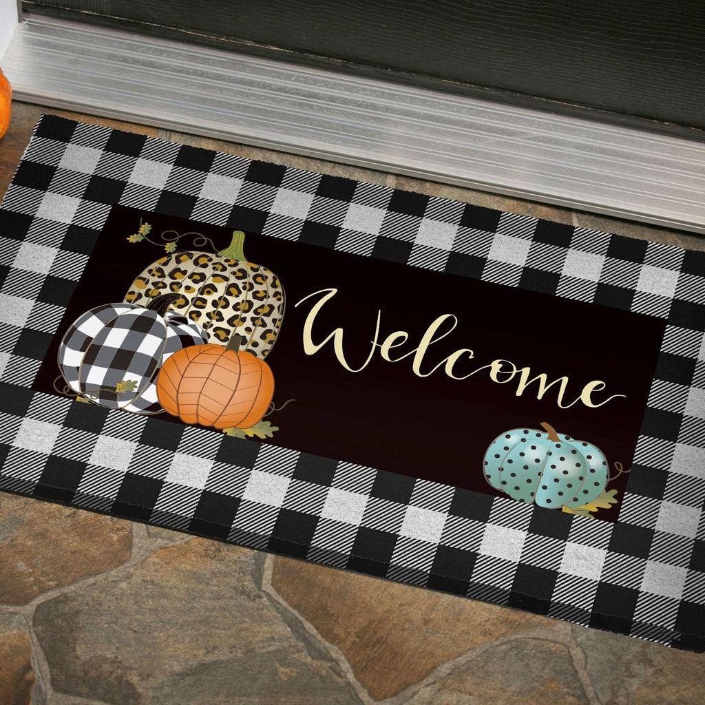 Mixed Print Pumpkins Sassafras Switch Mat - Lake Norman Gifts