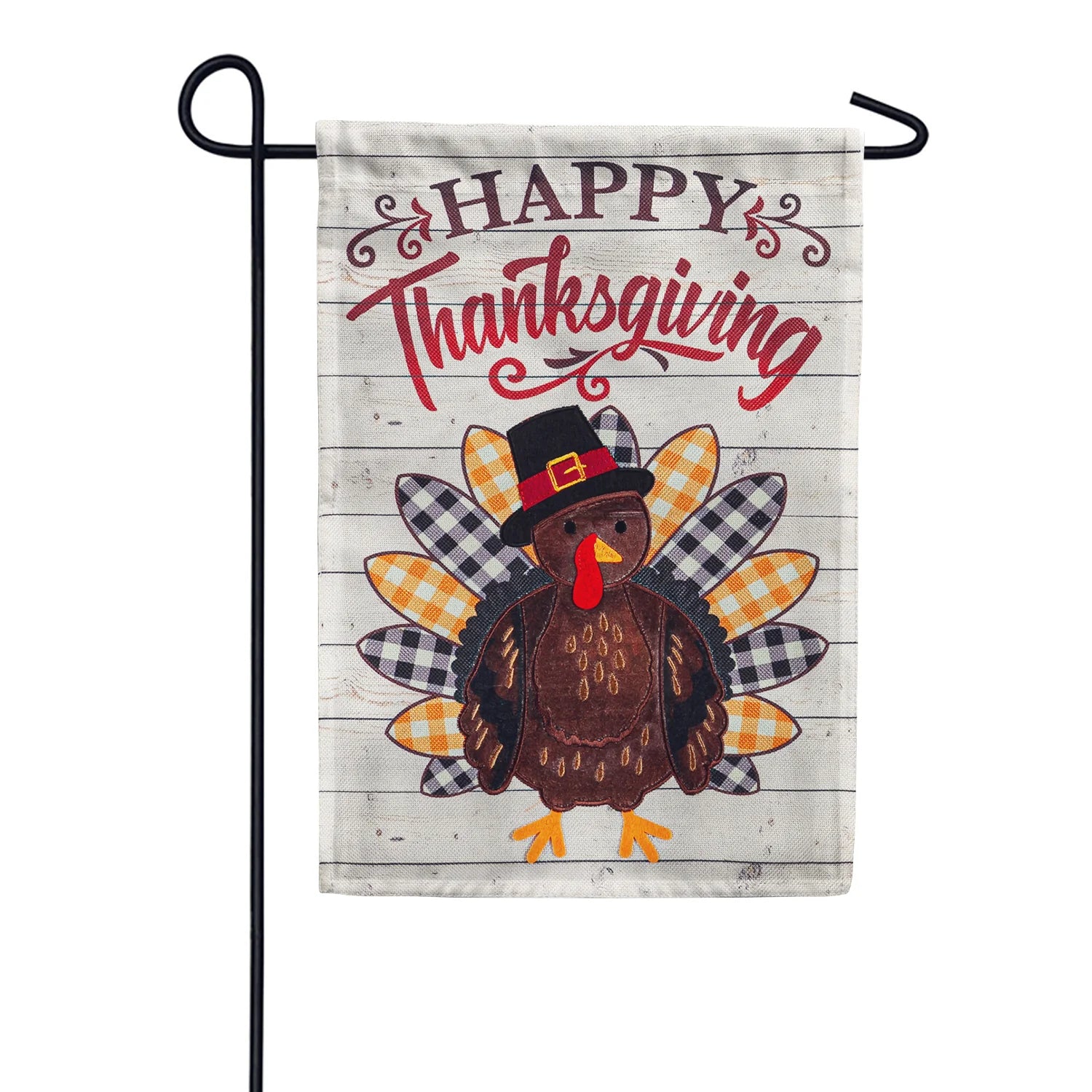 Pilgrim Turkey Garden Burlap Flag