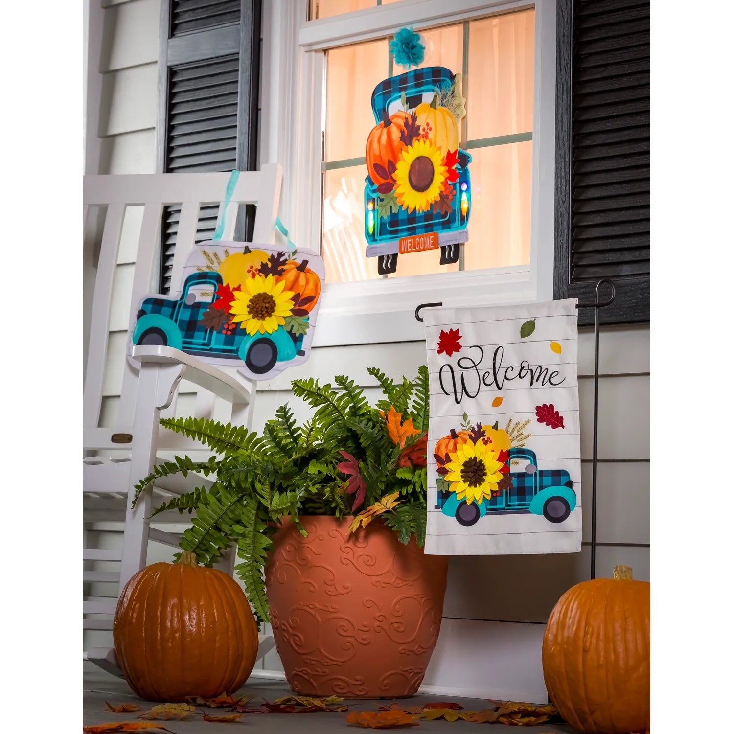 Fall Plaid Truck Door Décor - Lake Norman Gifts