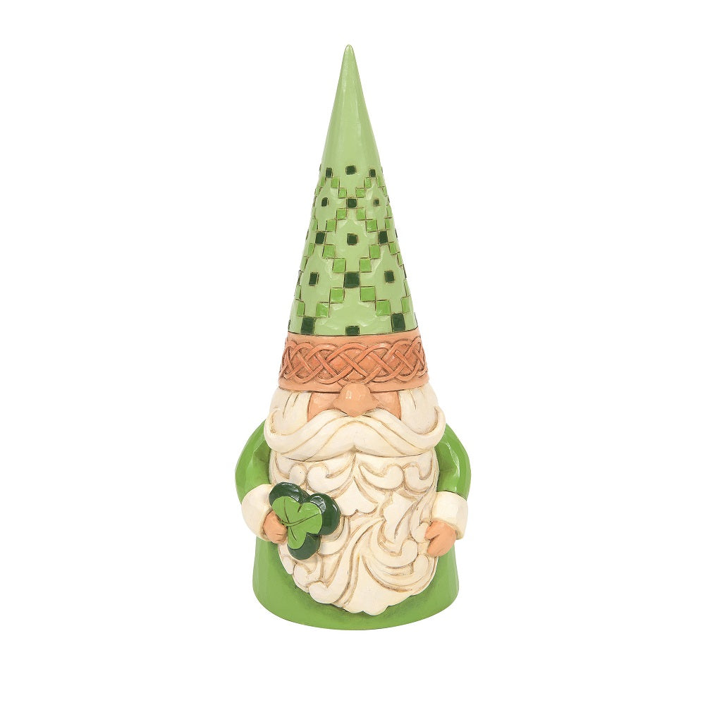 Irish Gnome Holding Shamrock - Lake Norman Gifts
