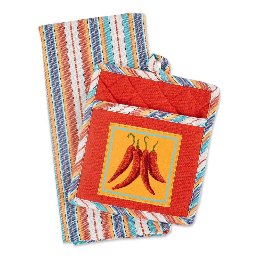Picante Chilis Potholder Gift Set - Lake Norman Gifts
