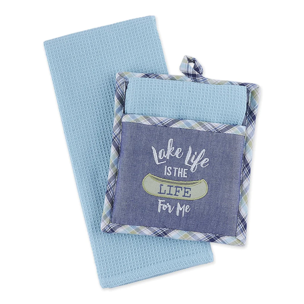 Lake Life Potholder Gift Set - Lake Norman Gifts
