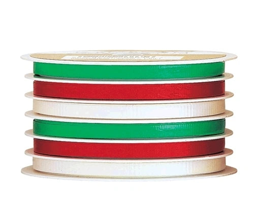 Red and Green Metallic Six Channel Curling Ribbon - Lake Norman Gifts
