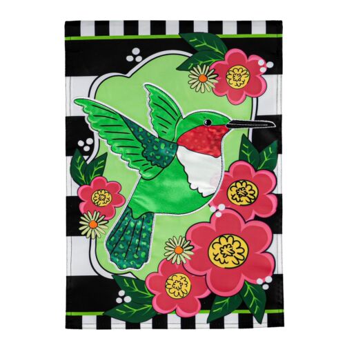 Spring Hummingbird Garden Flag
