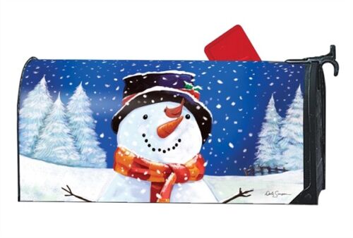 I Love Winter Snowman Mailbox Cover