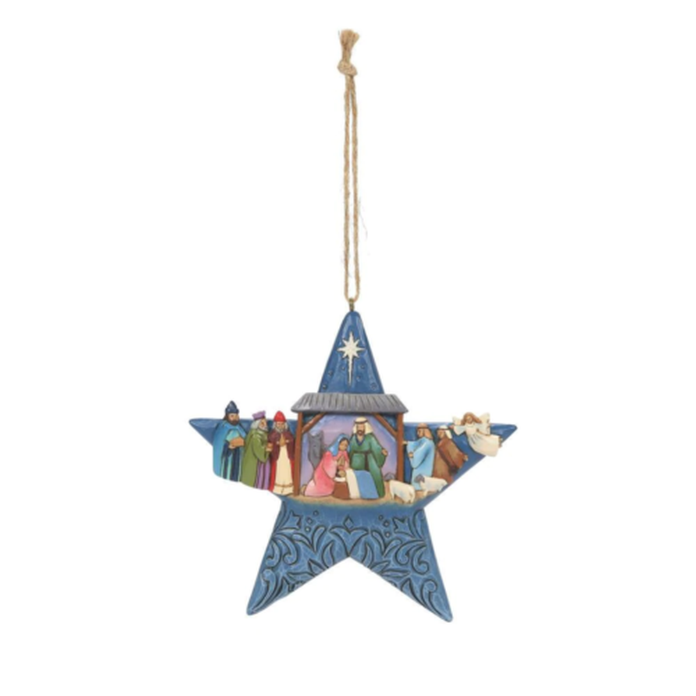 Nativity Star Hanging Ornament
