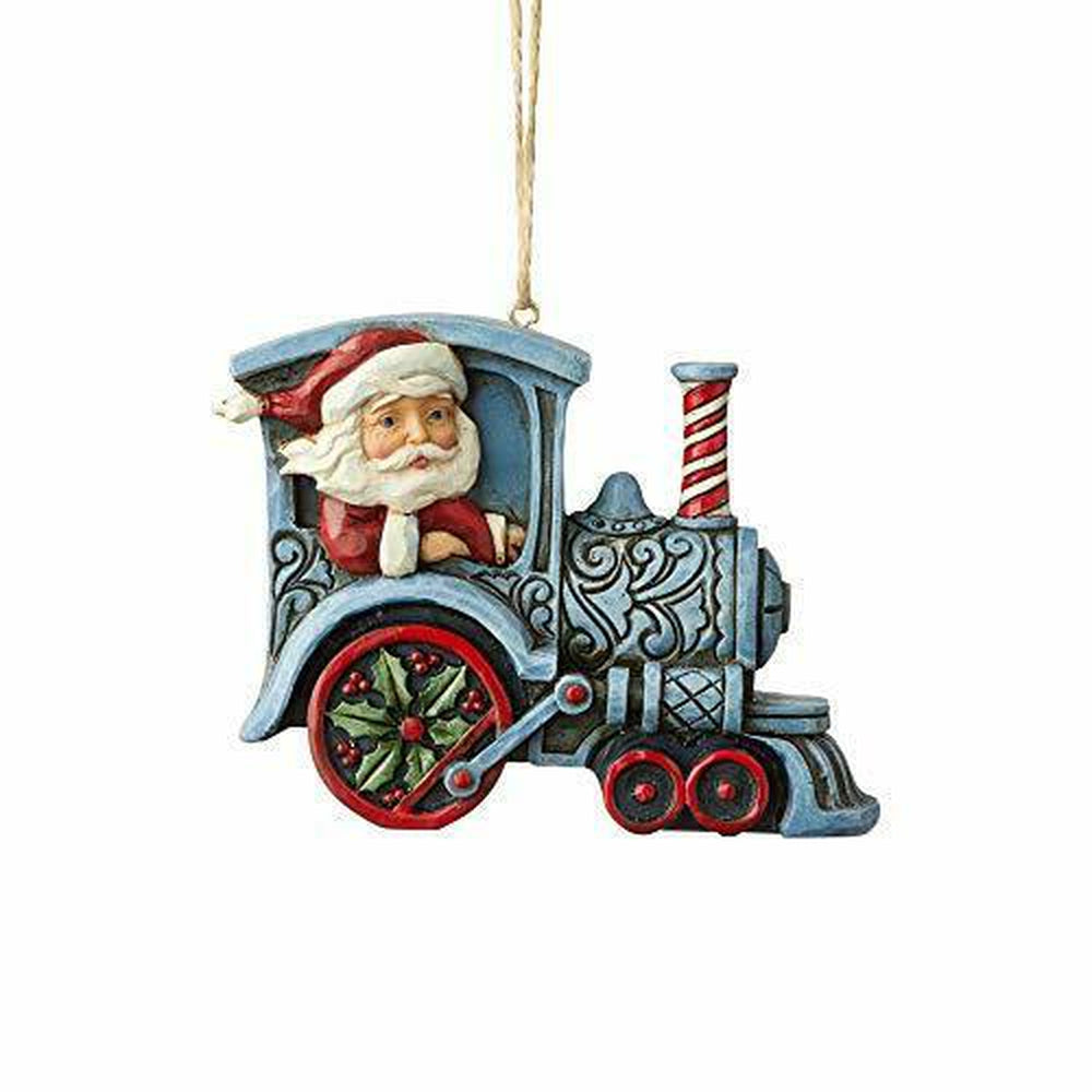 Santa in Train Engine - Lake Norman Gifts