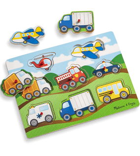Vehicles Peg Puzzle