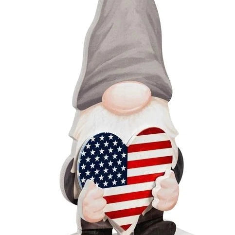 Wood Gnome Table Decor with 8 Interchangeable Icon - Lake Norman Gifts